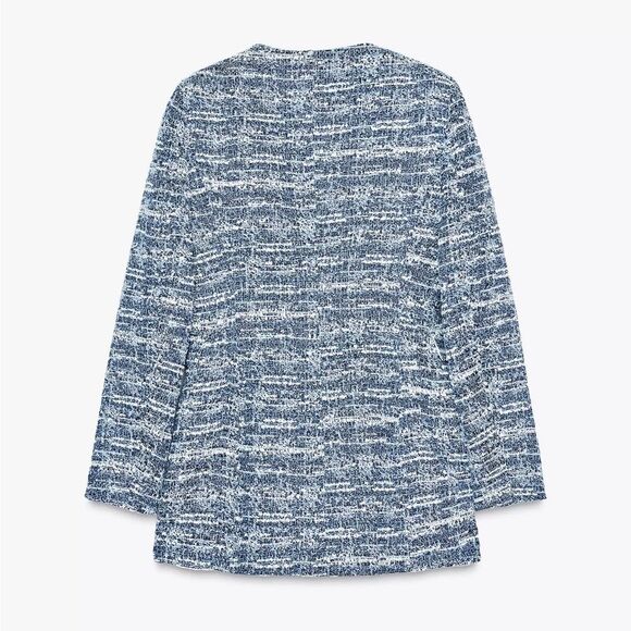 ZARA STRUCTURED LONG JACKET - Picture 3 of 5